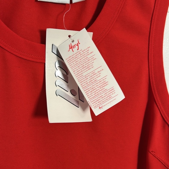 NWT Tail Tech Meryl Performance Golf/Tennis Workout Red Tank Top Size Large - Picture 5 of 9